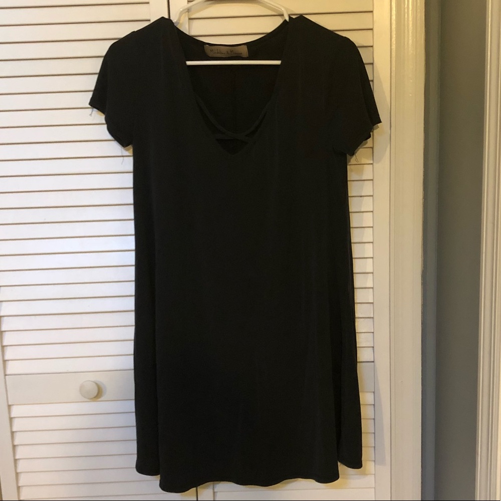 Black t shirt dress